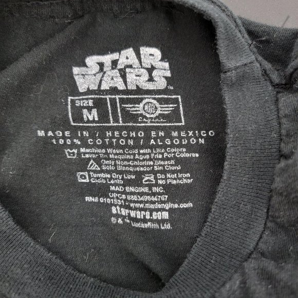 Star Wars Crew Neck T-Shirt X Wing T-65 Graphic Tee  Men's Medium - Picture 6 of 6